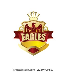 eagle badge and vintage logo design