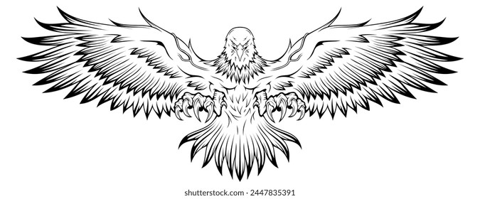 Eagle. Bald Eagle. National symbol of the USA. Stock Vector Image