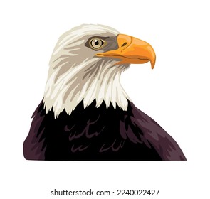 eagle bald wild animal icon