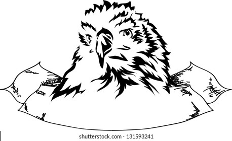 eagle banner,tattoo
