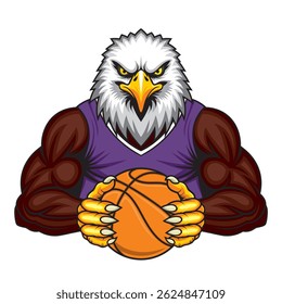 eagle basketball mascot vector illustration design