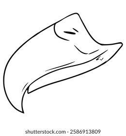 eagle beak illustration hand drawn outline vector