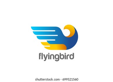 Eagle Bird abstract Logo design vector template.
Falcon Hawk Flying Soaring Logotype concept icon.