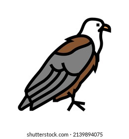 eagle bird color icon vector. eagle bird sign. isolated symbol illustration