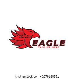 eagle bird concept logo icon vector template.