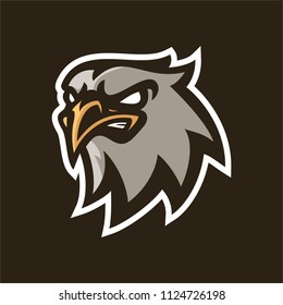 eagle bird esport gaming mascot logo template