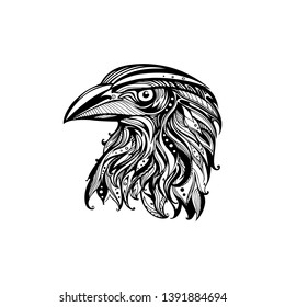 Eagle bird. Hand drawn illustration.