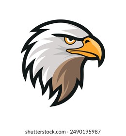 Eagle bird head logo, Esport cartoon style symbol