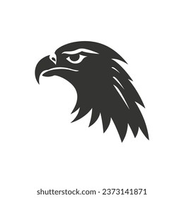 Adlervogelsymbol auf weißem Hintergrund - einfache Vektorgrafik