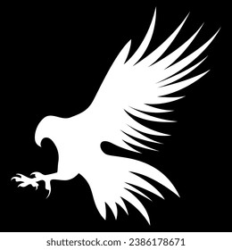 eagle bird illustration logo design