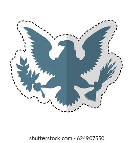 eagle bird isolated icon