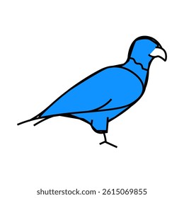 eagle bird line icon vector. eagle bird sign. isolated symbol illustration