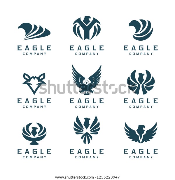 Eagle Bird Logo Design Stock Vector Royalty Free 1255223947