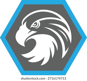 Diseño del logotipo del pájaro del águila. Vector de icono de halcón. Diseño de logotipo volador.