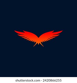 eagle bird logo design graphic template