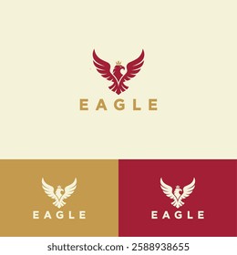 Eagle bird logo design template