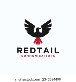 Eagle bird logo design vector silhouette illustration