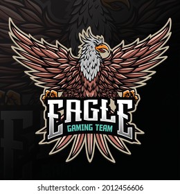 eagle bird logo esport animal illustration