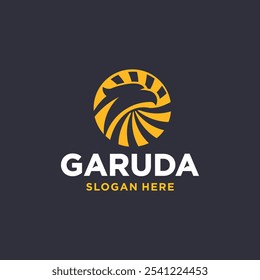 Eagle bird logo, logo garuda abstract, bird mascot concept.