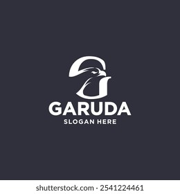 Eagle bird logo, logo garuda abstract, bird mascot concept.