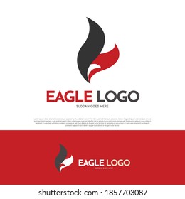 Eagle bird logo icon design