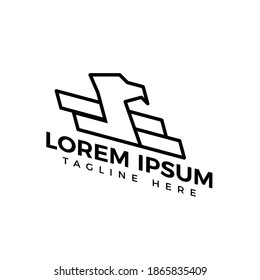 IDENTIDAD DE LOGOTIPO DE ÁGUILA Y AVES DE ESTILO SENCILLO Y MINIMALISTA PARA EMPRESA DE MARCA 
