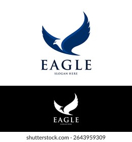 eagle bird logo in silhouette style