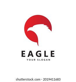  Icono vectorial de la plantilla de logotipo de aves águilas