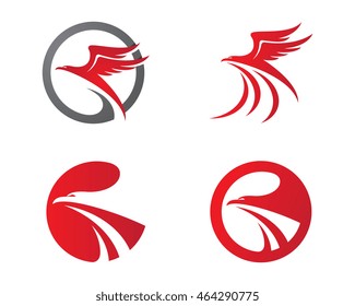  Eagle Bird Logo Template vector icon