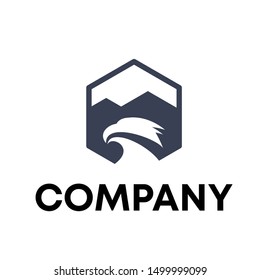 eagle bird logo vector animal sign template