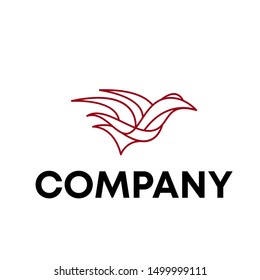 eagle bird logo vector animal sign template