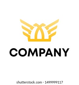 eagle bird logo vector animal sign template
