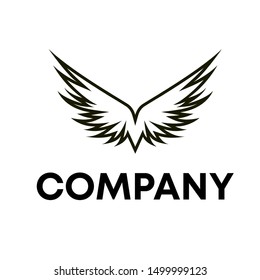 eagle bird logo vector animal sign template