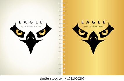 Vector del logo del pájaro águila. Diseño animal.