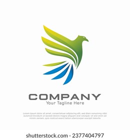 Eagle Bird logo vector design template