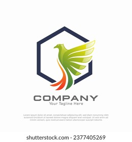 Eagle Bird logo vector design template