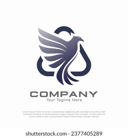 Eagle Bird logo vector design template