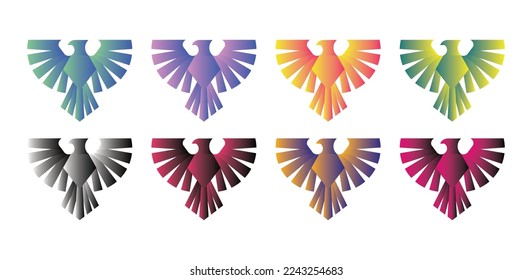 Eagle Bird Logo Vector Icon Symbol Template. Eagle Bird Vector Illustration