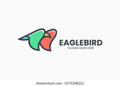 Eagle Bird Logo. Vector Illustration