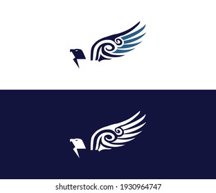 Eagle Bird Logo-Vektorvorlage. Konzept für Firmenlogo