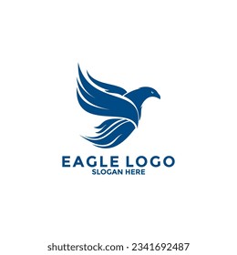 Eagle Bird Logo Vector Template. Eagle Logo Icon, Business Logo Concept