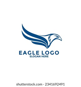 Eagle Bird Logo Vector Template. Eagle Logo Icon, Business Logo Concept