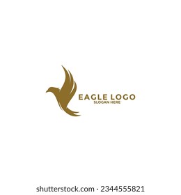 Eagle Bird Logo Vector Template. Eagle Logo Icon, Business Logo Concept