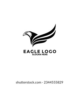 Eagle Bird Logo Vector Template. Eagle Logo Icon, Business Logo Concept
