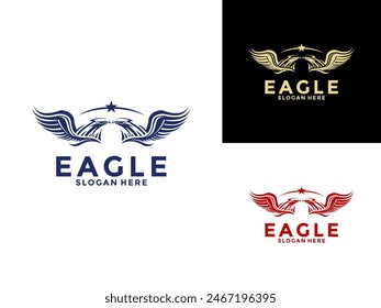 Eagle Bird Logo Vector Template. Business Logo Concept