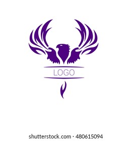 Eagle, bird logo. Vector logo template.