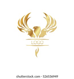 Eagle, bird logo. Vector logo template.