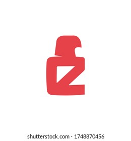 Adler Vogel, modernes Logo, kreatives Falkensymbol