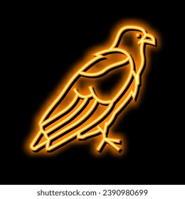 eagle bird neon light sign vector. eagle bird illustration