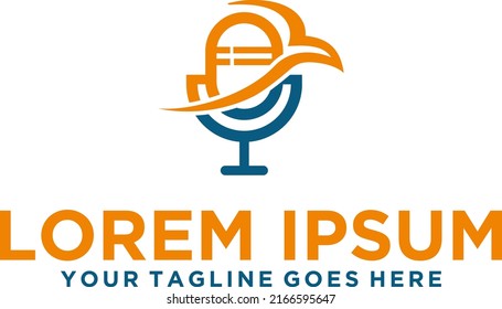 Eagle Bird podcast logo design